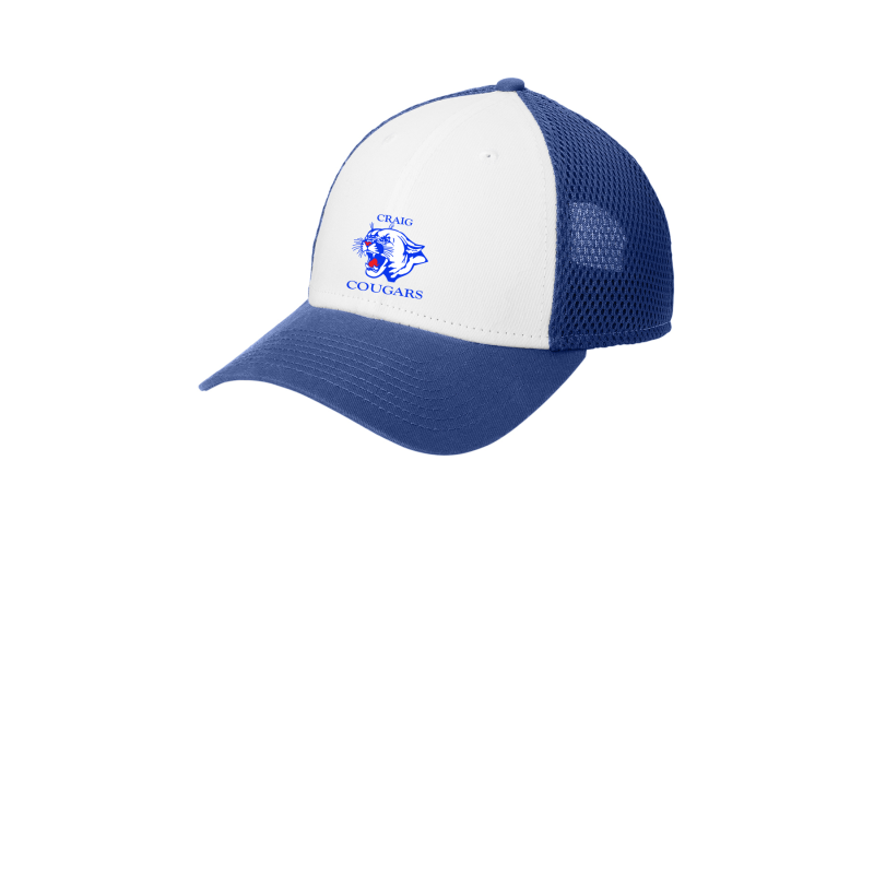    NE204 New Era® - Snapback Contrast Front Mesh Cap,EMBROIDER COUGAR HEAD LOGO