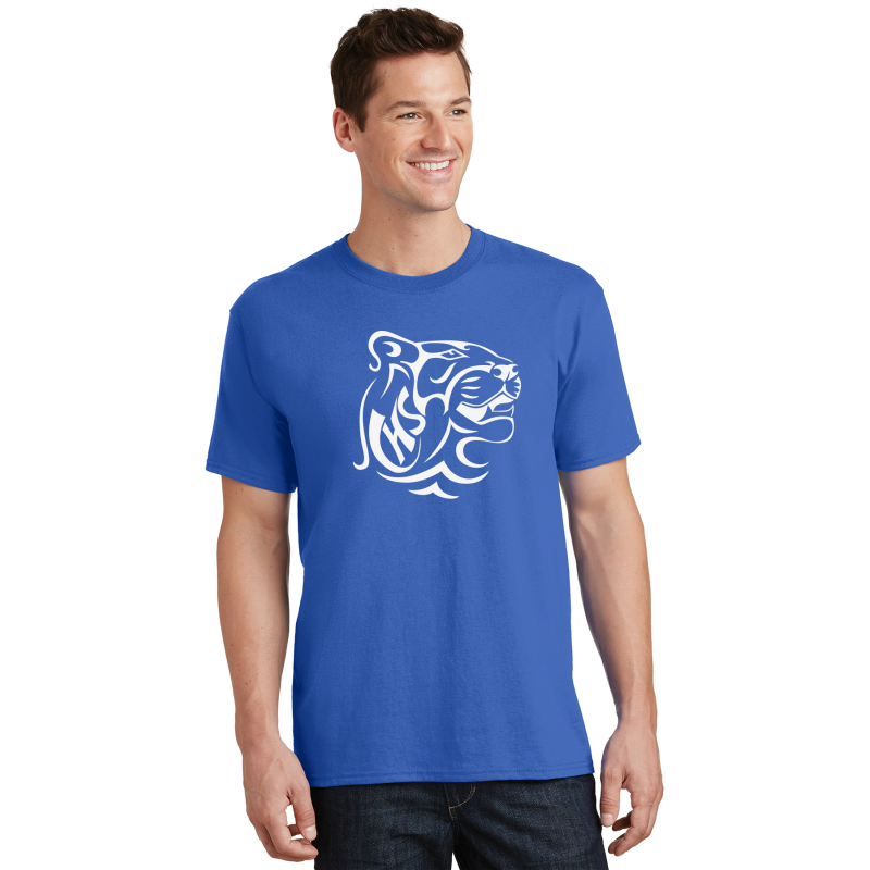   PC54LS Port & Company® Long Sleeve Core Cotton Tee; FULL FRONT PRINT CHS