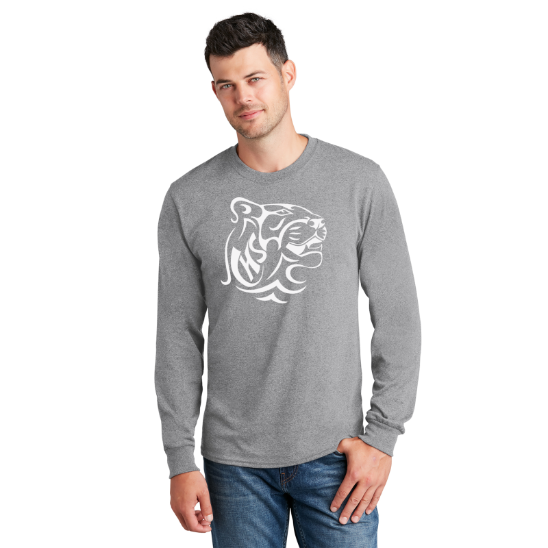   PC54LS Port & Company® Long Sleeve Core Cotton Tee; FULL FRONT PRINT CHS