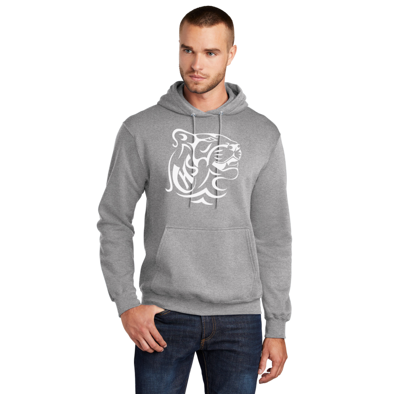   PC78H Port & Company® Core Fleece Pullover Hooded Sweatshirt; FULL FRONT CHS