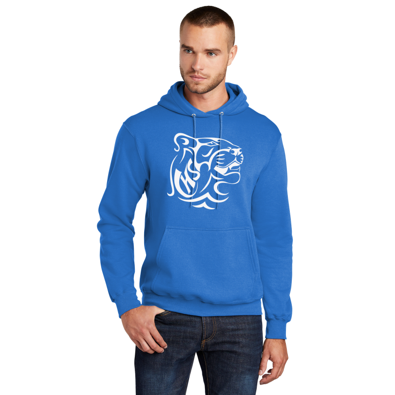   PC78H Port & Company® Core Fleece Pullover Hooded Sweatshirt; FULL FRONT CHS